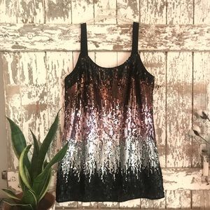 AQUA Sequined cocktail dress sparkly shift